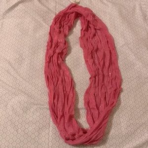 Infinity Scarf Pink with Sequins